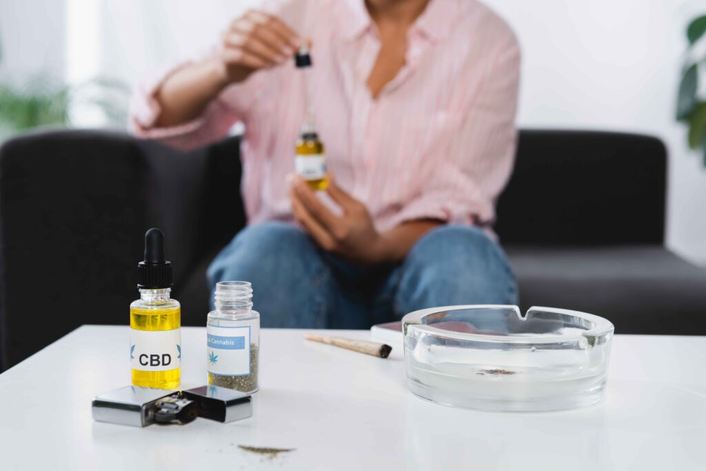 bottles with cbd medical cannabis