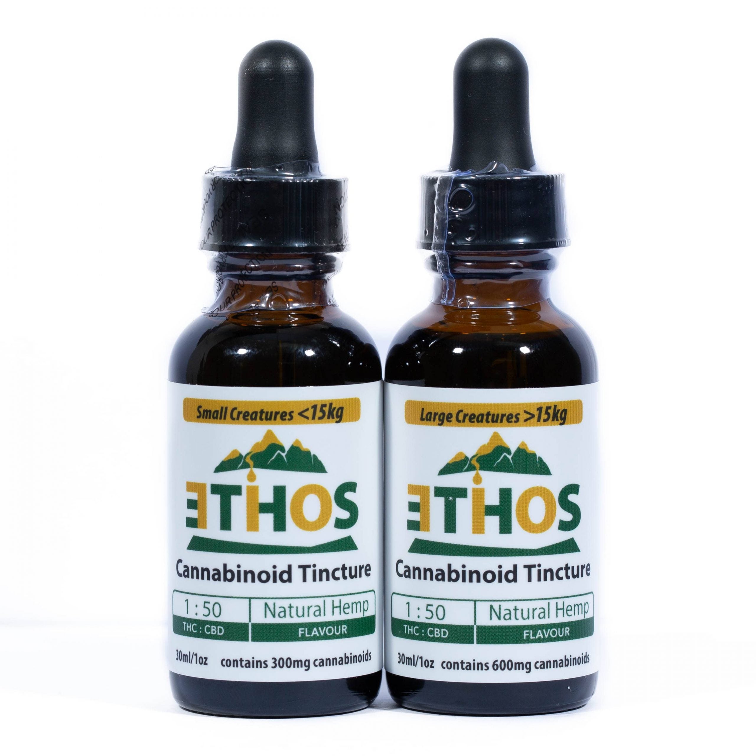 Ethos THC and CBD Tinctures