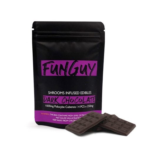 funguy's dark chocolate bar edibles